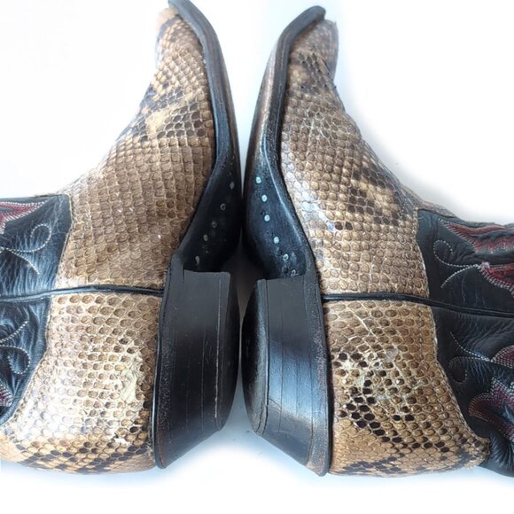 PANHANDLE SLIM Vintage Rattle Snake Cowboy Western Boots Size 6 - Picture 11 of 12